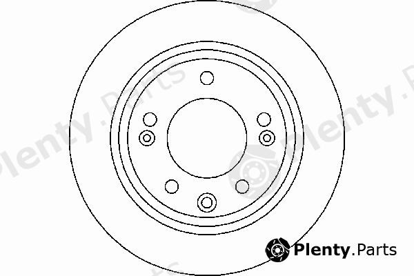  TEXTAR part 92161700 Brake Disc