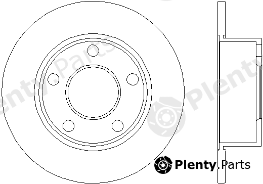  TEXTAR part 92022800 Brake Disc