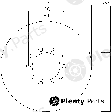 TEXTAR part 93066400 Brake Disc