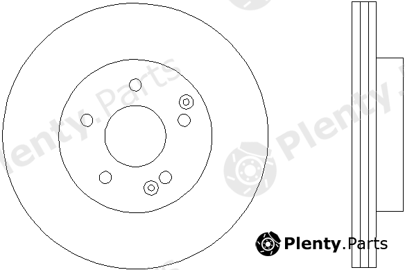  TEXTAR part 92105903 Brake Disc