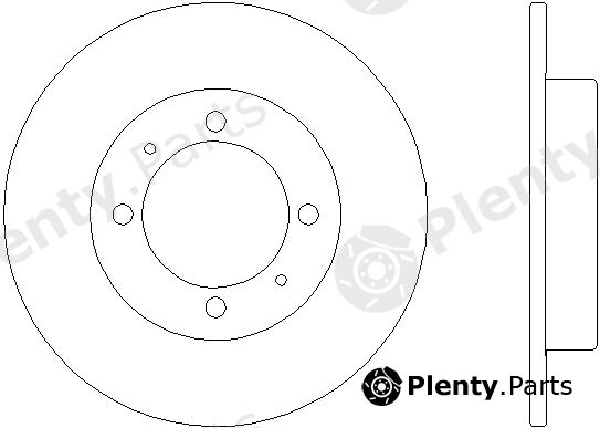  TEXTAR part 92112700 Brake Disc