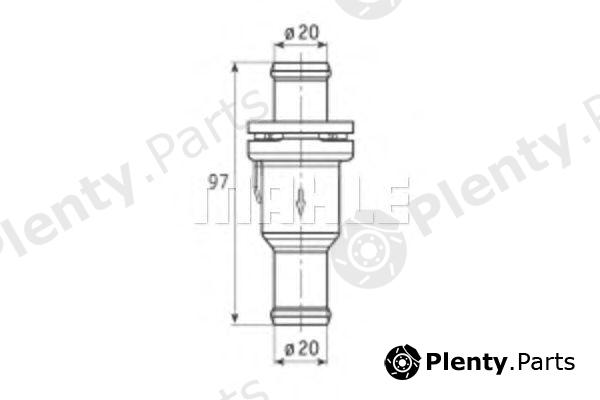 BEHR THERMOT-TRONIK part TH575 Thermostat, coolant