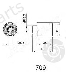  JAPANPARTS part BE-709 (BE709) Tensioner, timing belt