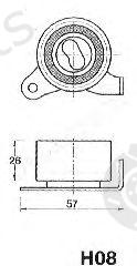  JAPANPARTS part BE-H08 (BEH08) Tensioner, timing belt