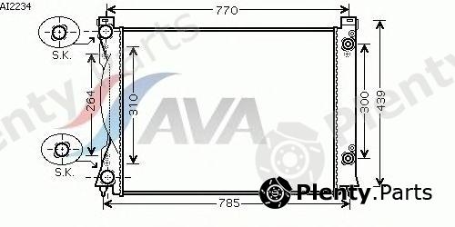  AVA QUALITY COOLING part AI2234 Radiator, engine cooling