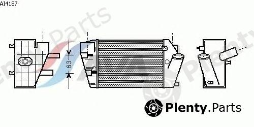  AVA QUALITY COOLING part AI4187 Intercooler, charger