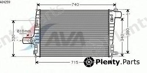  AVA QUALITY COOLING part AI4259 Intercooler, charger