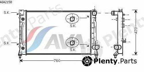  AVA QUALITY COOLING part AIA2158 Radiator, engine cooling