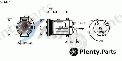  AVA QUALITY COOLING part AIAK177 Compressor, air conditioning