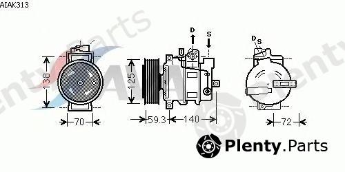  AVA QUALITY COOLING part AIAK313 Compressor, air conditioning