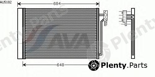  AVA QUALITY COOLING part AU5182 Condenser, air conditioning