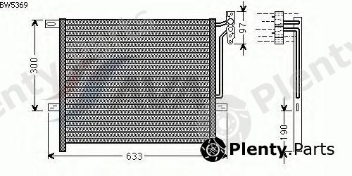  AVA QUALITY COOLING part BW5369 Condenser, air conditioning