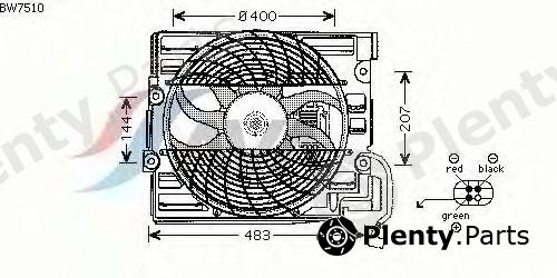  AVA QUALITY COOLING part BW7510 Fan, radiator