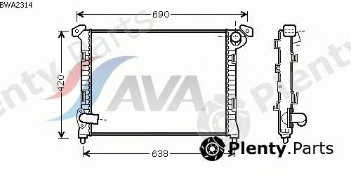  AVA QUALITY COOLING part BWA2314 Radiator, engine cooling