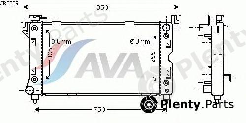  AVA QUALITY COOLING part CR2029 Radiator, engine cooling