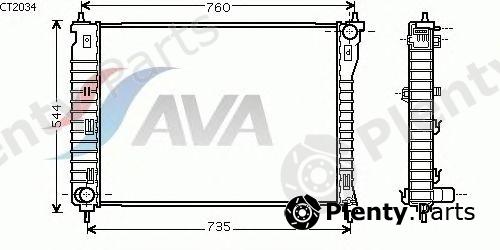  AVA QUALITY COOLING part CT2034 Radiator, engine cooling