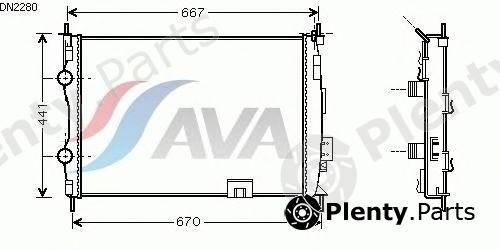  AVA QUALITY COOLING part DN2280 Radiator, engine cooling