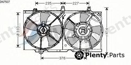  AVA QUALITY COOLING part DN7507 Fan, radiator