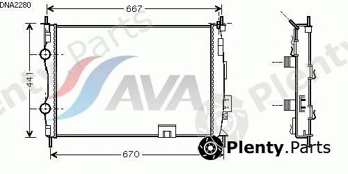  AVA QUALITY COOLING part DNA2280 Radiator, engine cooling