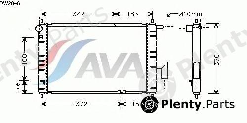  AVA QUALITY COOLING part DW2046 Radiator, engine cooling