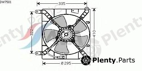  AVA QUALITY COOLING part DW7501 Fan, radiator