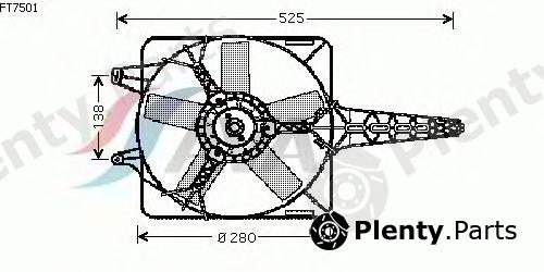  AVA QUALITY COOLING part FT7501 Fan, radiator