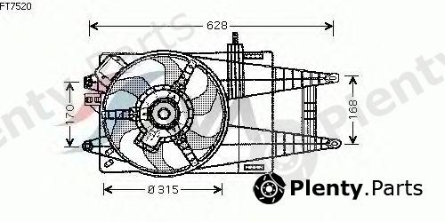  AVA QUALITY COOLING part FT7520 Fan, radiator