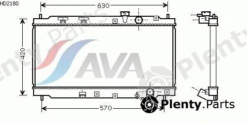  AVA QUALITY COOLING part HD2180 Radiator, engine cooling