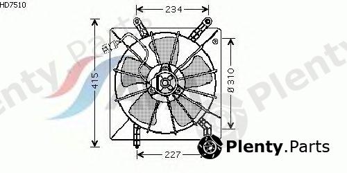  AVA QUALITY COOLING part HD7510 Fan, radiator