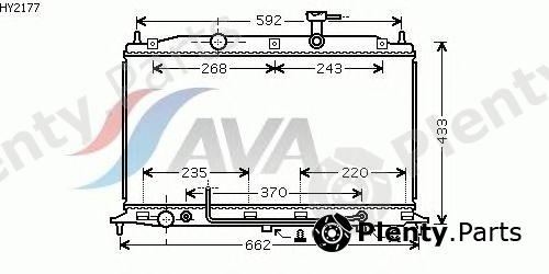 AVA QUALITY COOLING part HY2177 Radiator, engine cooling