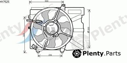  AVA QUALITY COOLING part HY7525 Fan, radiator