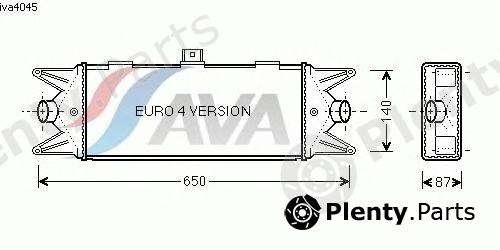  AVA QUALITY COOLING part IVA4045 Intercooler, charger