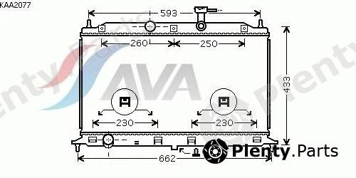  AVA QUALITY COOLING part KAA2077 Radiator, engine cooling