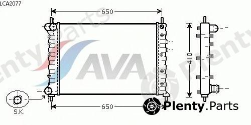  AVA QUALITY COOLING part LCA2077 Radiator, engine cooling