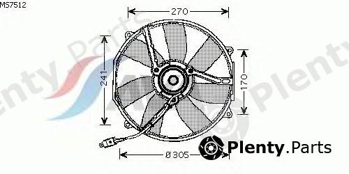 AVA QUALITY COOLING part MS7512 Fan, radiator
