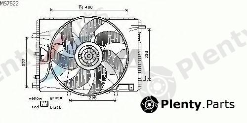  AVA QUALITY COOLING part MS7522 Fan, radiator