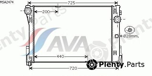  AVA QUALITY COOLING part MSA2474 Radiator, engine cooling