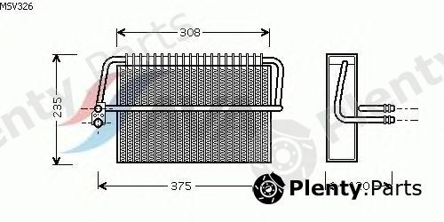  AVA QUALITY COOLING part MSV326 Evaporator, air conditioning