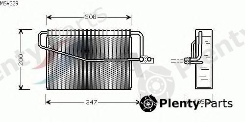  AVA QUALITY COOLING part MSV329 Evaporator, air conditioning