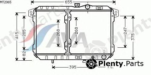  AVA QUALITY COOLING part MT2065 Radiator, engine cooling