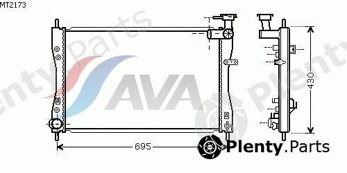  AVA QUALITY COOLING part MT2173 Radiator, engine cooling