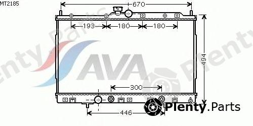  AVA QUALITY COOLING part MT2185 Radiator, engine cooling
