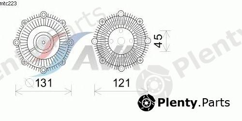  AVA QUALITY COOLING part MTC223 Clutch, radiator fan