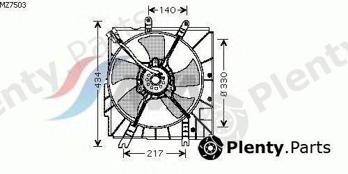  AVA QUALITY COOLING part MZ7503 Fan, radiator