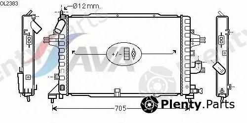  AVA QUALITY COOLING part OL2383 Radiator, engine cooling