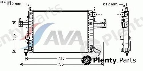 AVA QUALITY COOLING part OLA2308 Radiator, engine cooling