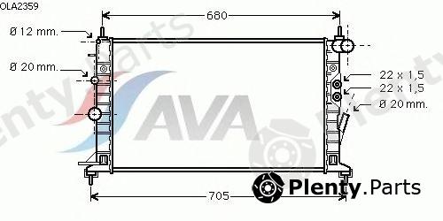  AVA QUALITY COOLING part OLA2359 Radiator, engine cooling