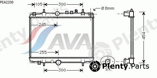  AVA QUALITY COOLING part PEA2208 Radiator, engine cooling