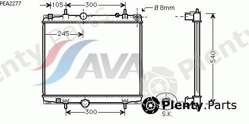  AVA QUALITY COOLING part PEA2277 Radiator, engine cooling