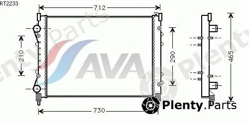  AVA QUALITY COOLING part RT2233 Radiator, engine cooling